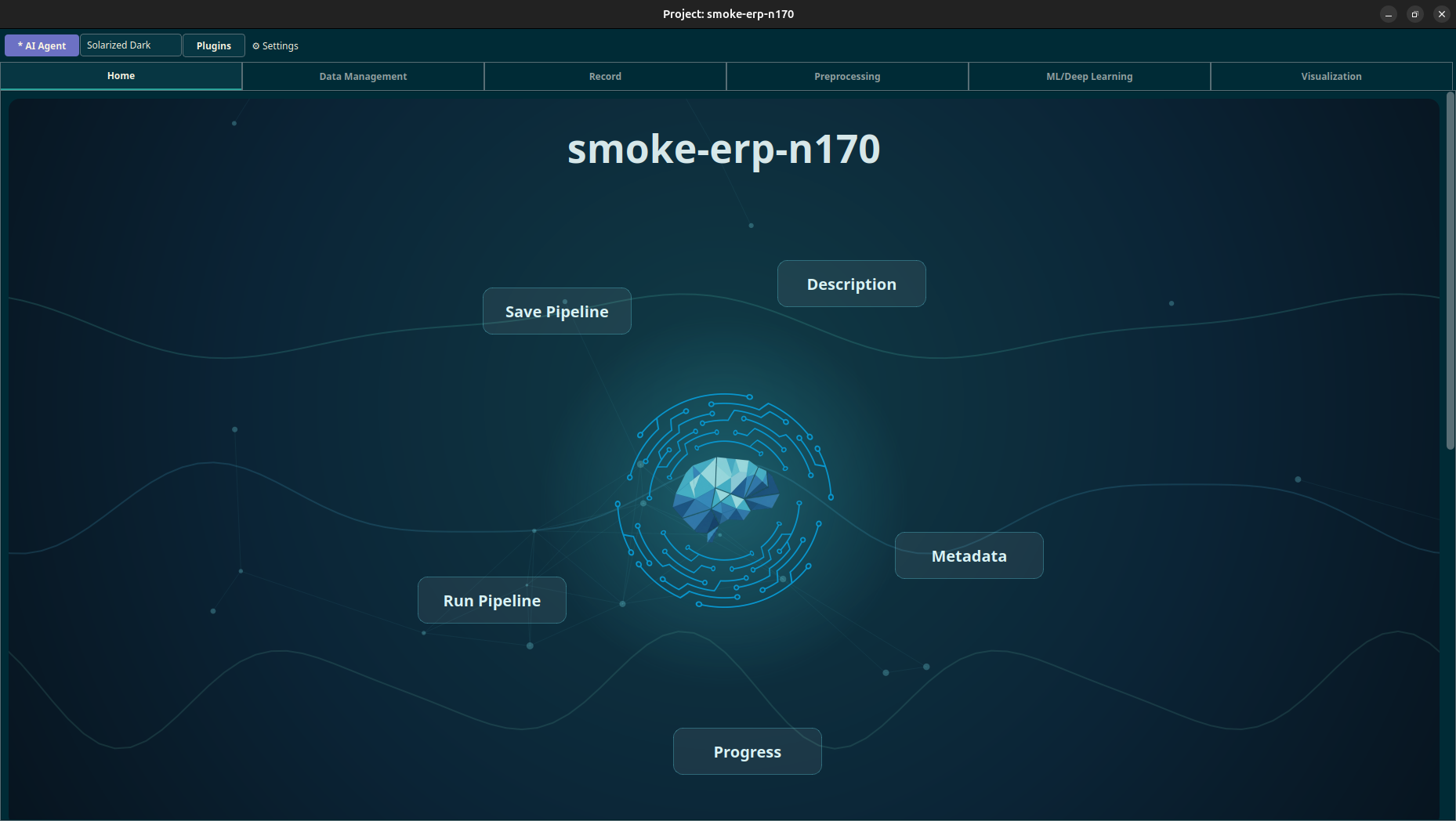 PyBCI workspace overview