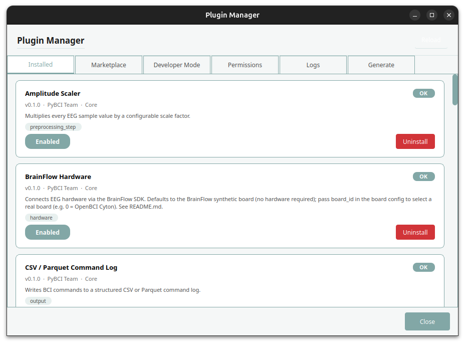 Plugin marketplace